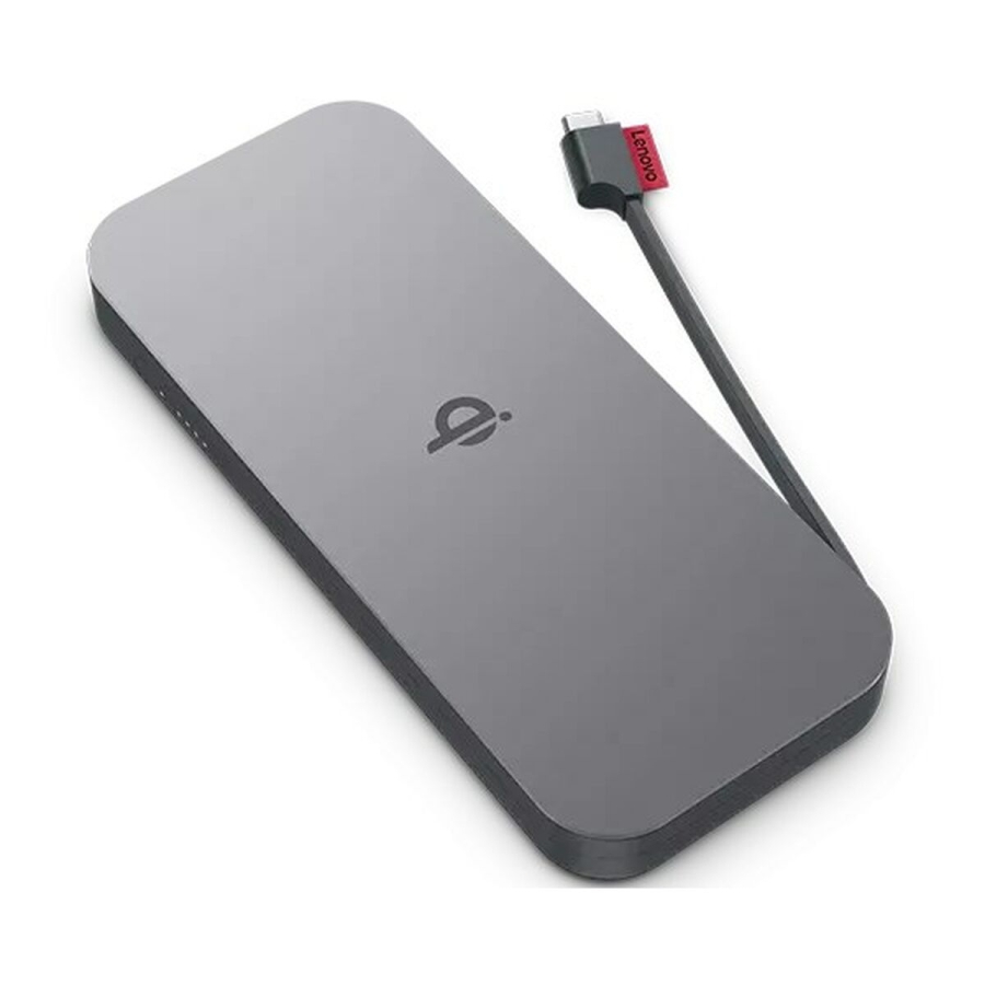 Powerbank Lenovo GO Grå 10000 mAh image