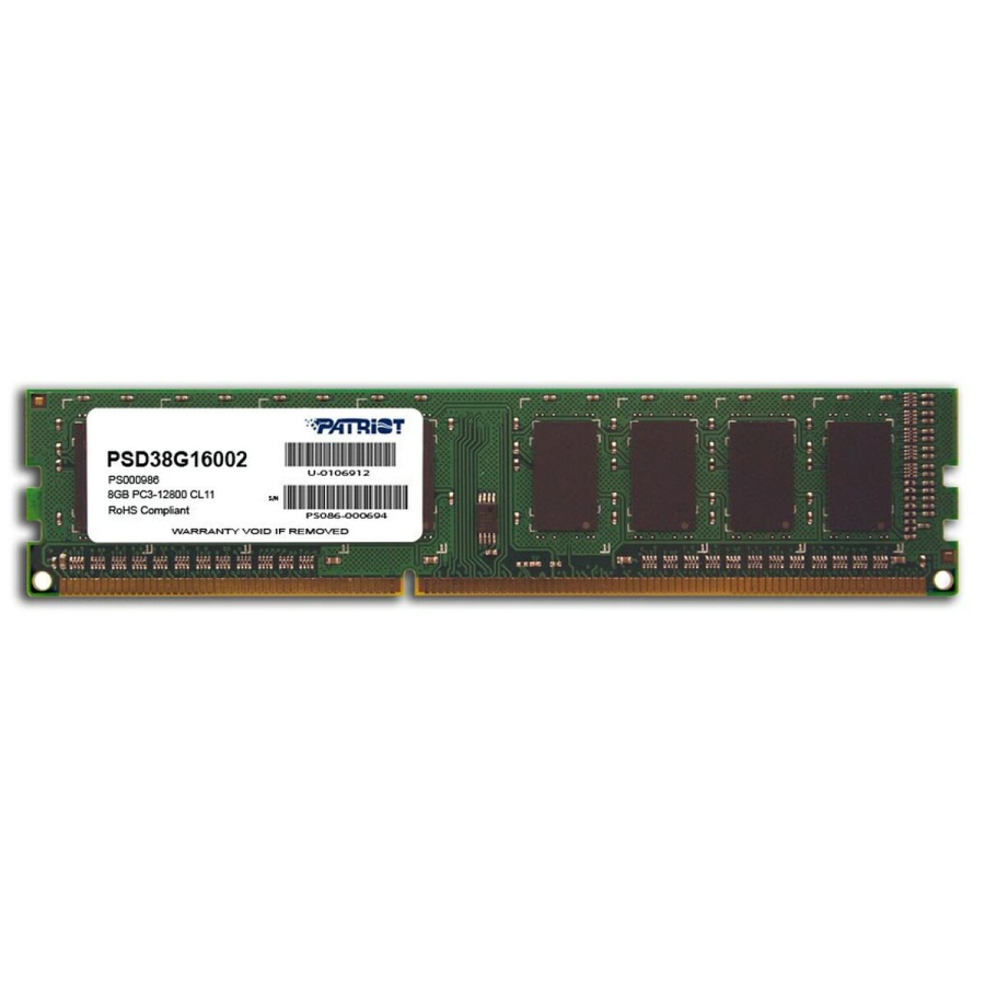 RAM-hukommelse Patriot Memory PC3-12800 CL11 8 GB image