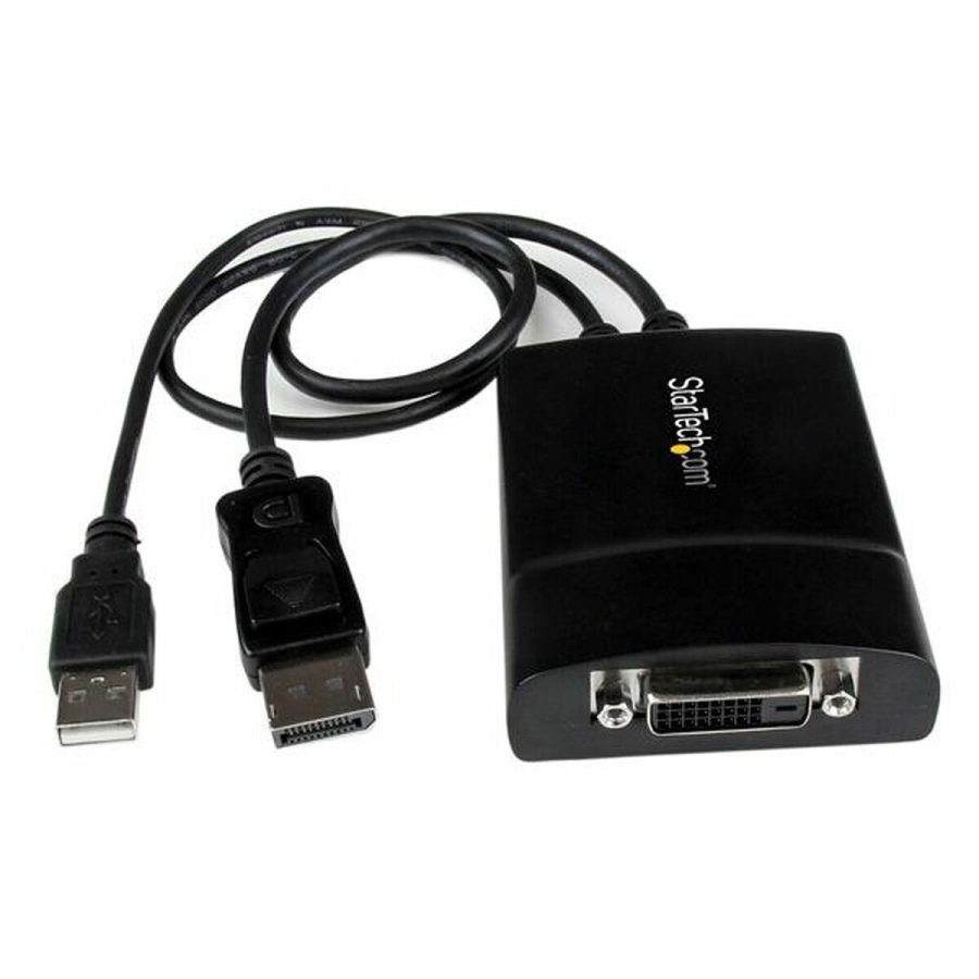 DisplayPort til DVI-mellemstik Startech DP2DVID2             Sort image