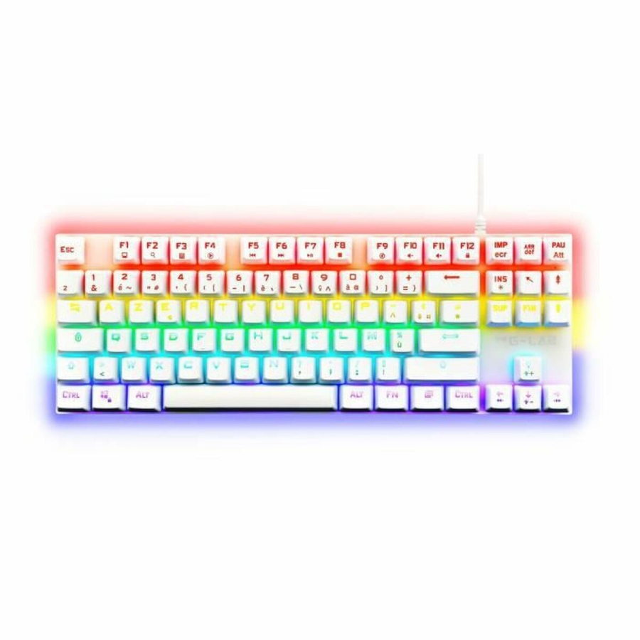 Gaming-tastatur The G-Lab Mercury AZERTY Hvid image