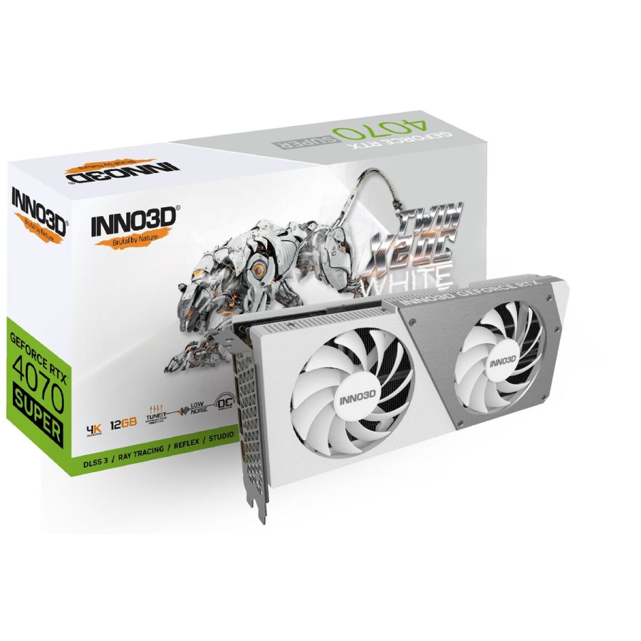 Grafikkort INNO3D N407S2-126XX-186162W RTX 4070 SUPER 12 GB GDDR6X image