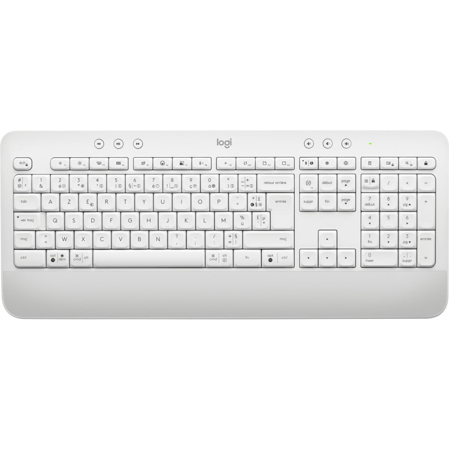 Tastatur Logitech Signature K650 AZERTY Fransk Hvid image