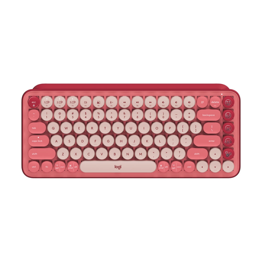 Tastatur Logitech POP Fransk Multifarvet Pink AZERTY AZERTY image