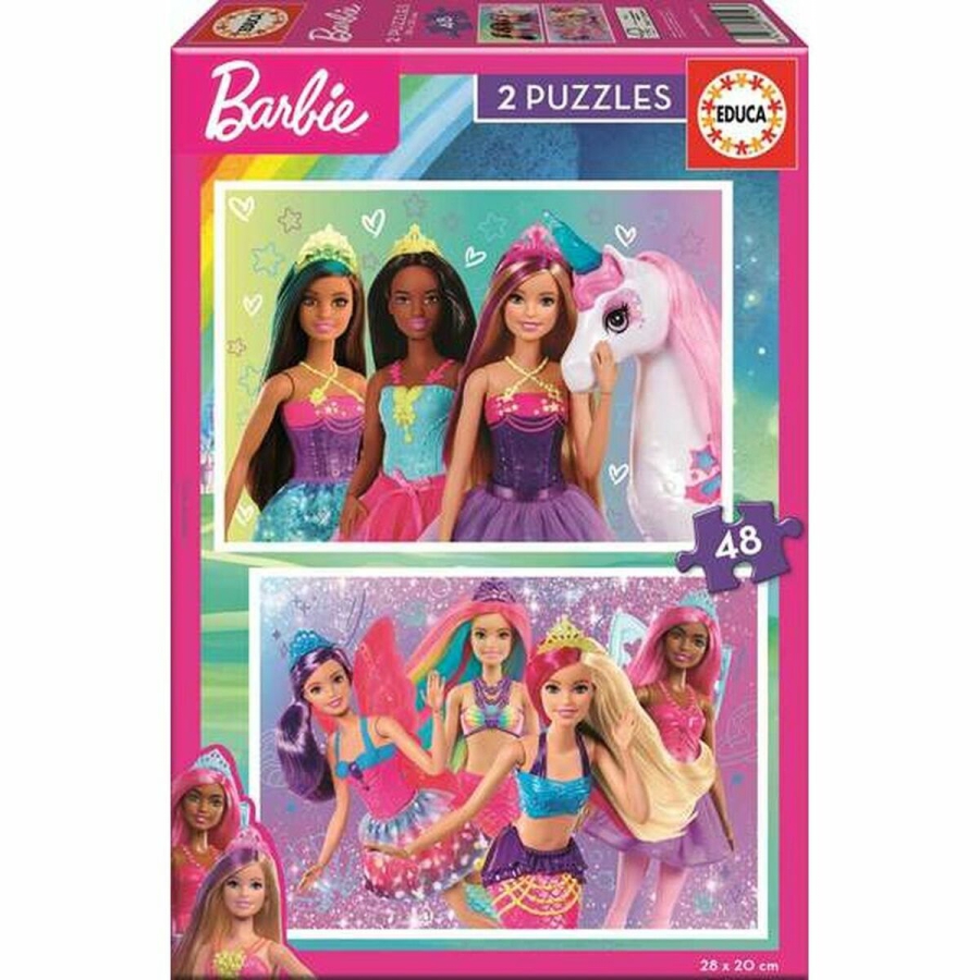 Puslespil Educa Barbie (2 x 48 pcs) image