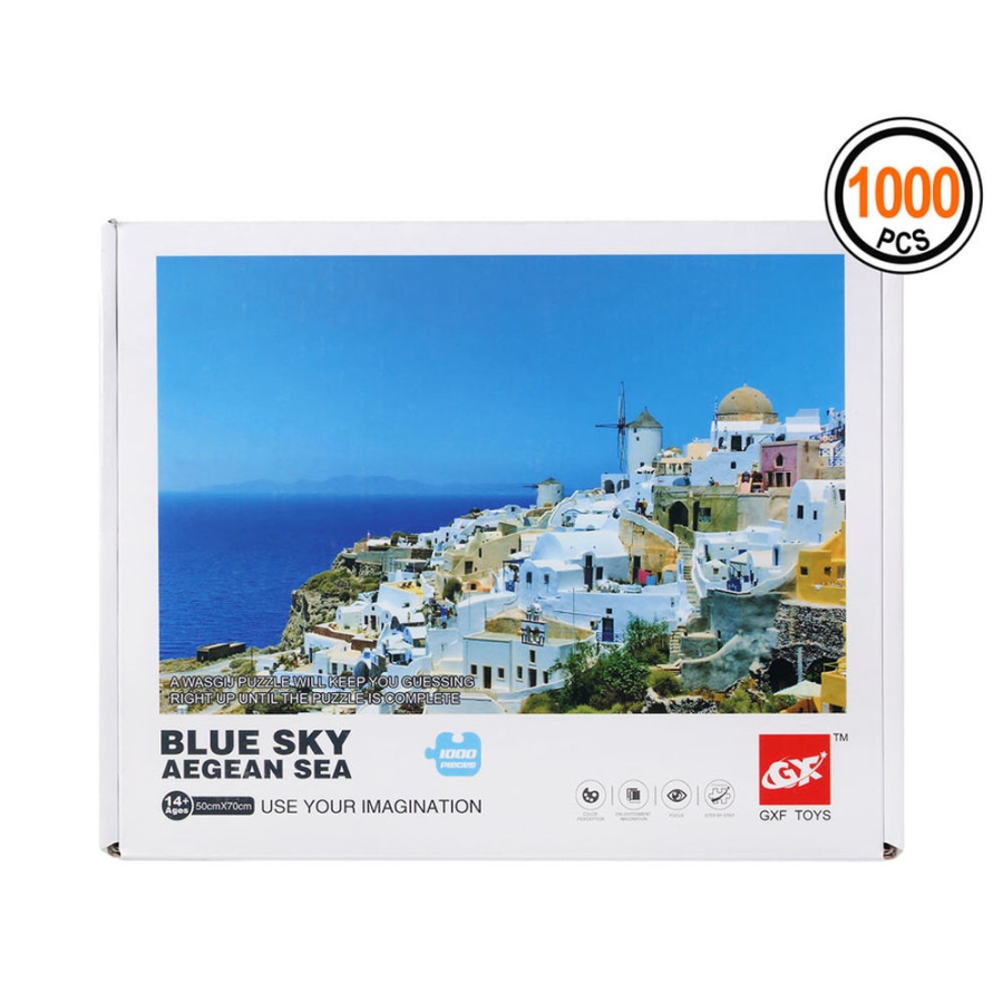 Puslespil Blue Sky Aegean Sea 1000 pcs image