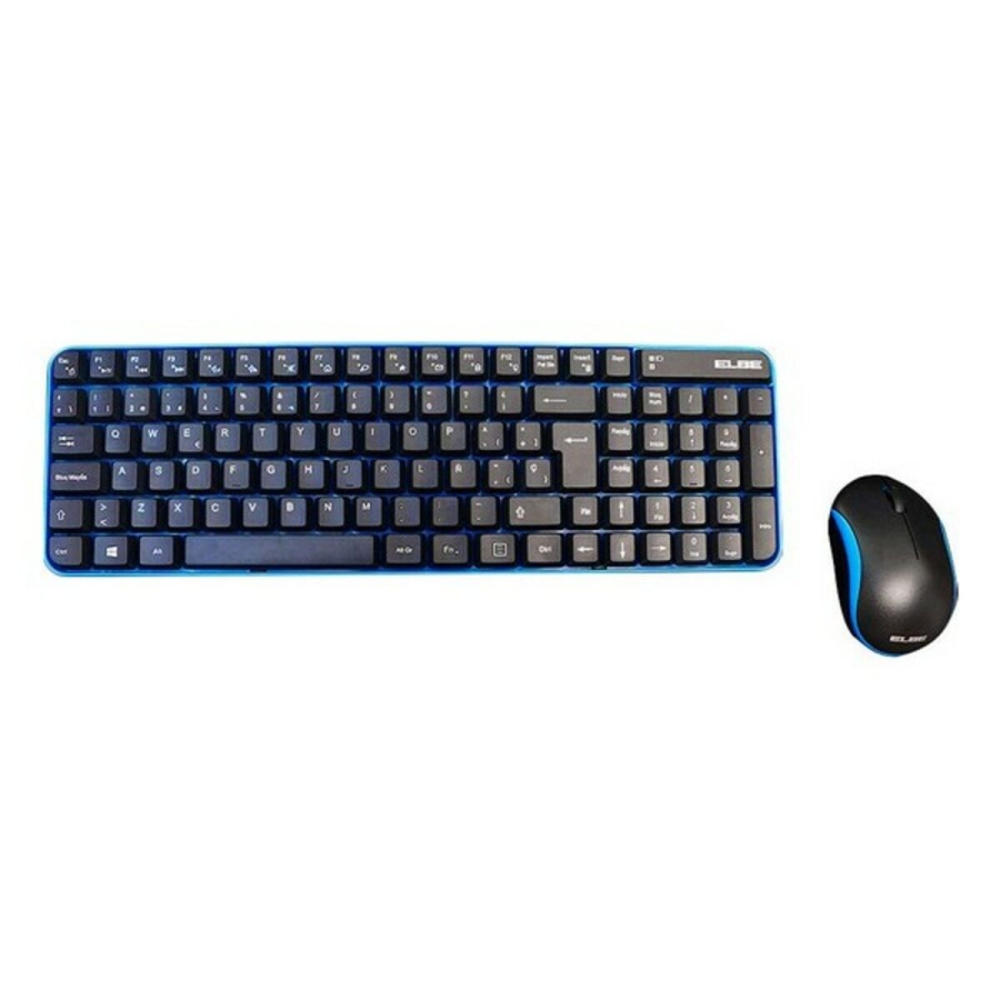 Tastatur og trådløs mus ELBE PTR-101 Sort image