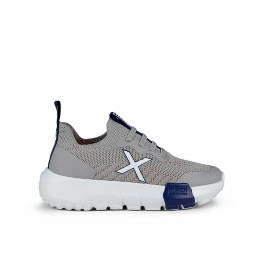Sportssko til børn Munich Jony Kid 02 Grå image