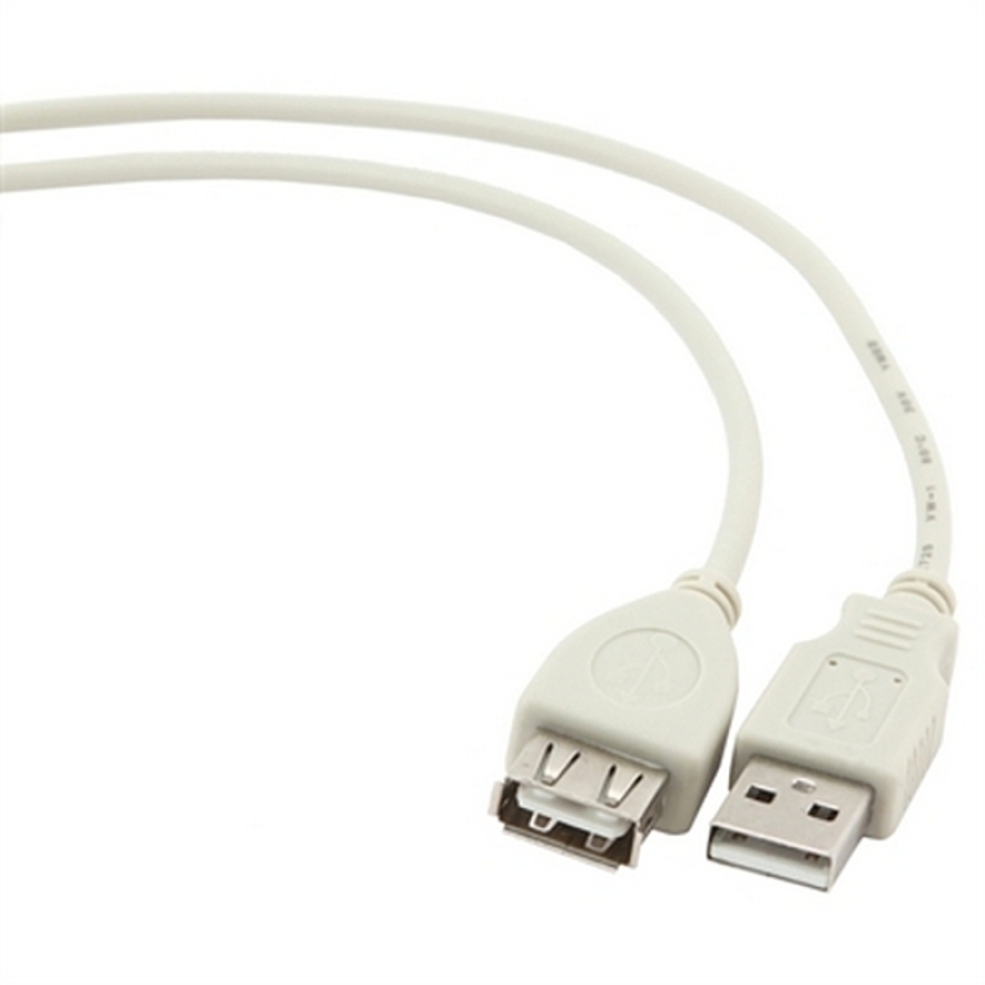 USB forlængerkabel GEMBIRD CC-USB2-AMAF-75CM/30 Hvid image