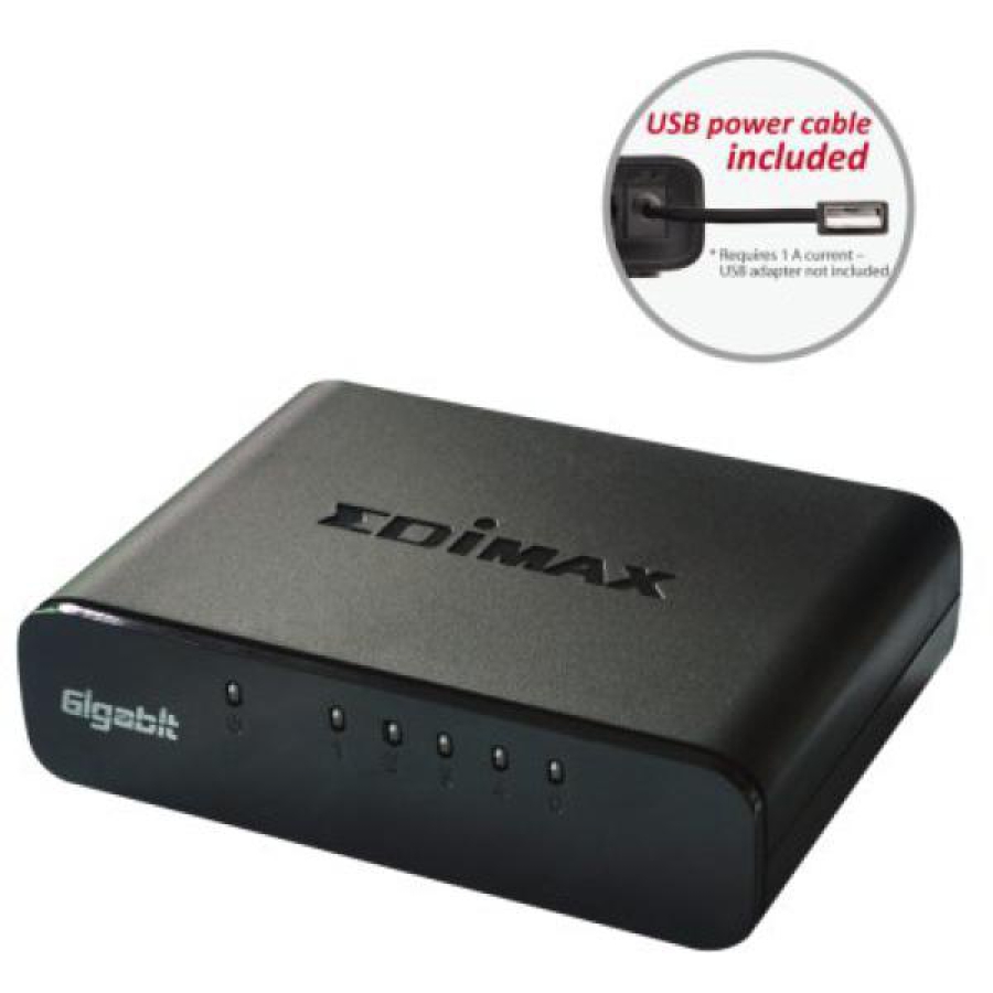 Switch Edimax ES-5500G V3 5 p 10 / 100 / 1000 Mbps     image