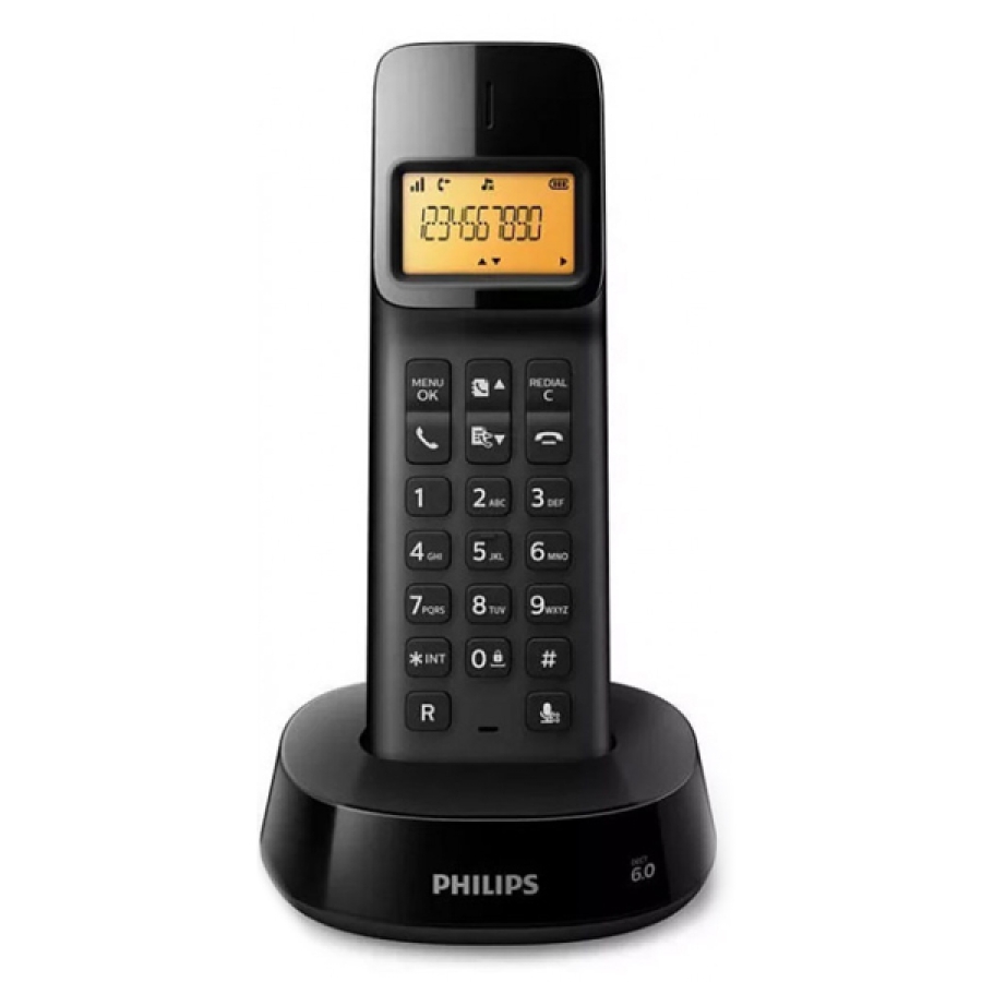 Trådløs telefon Philips D1601B/01 1,6