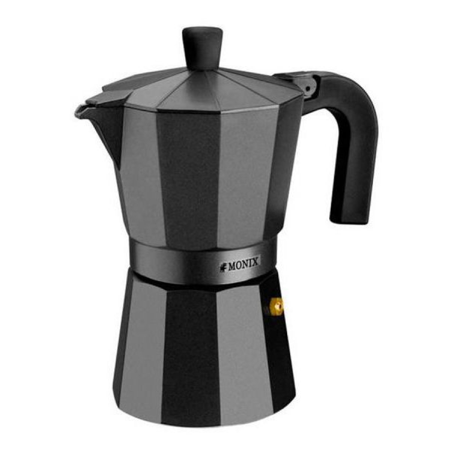 Italiensk Kaffekande Monix Braisogona_M640006 Sort Aluminium 6 Kopper image