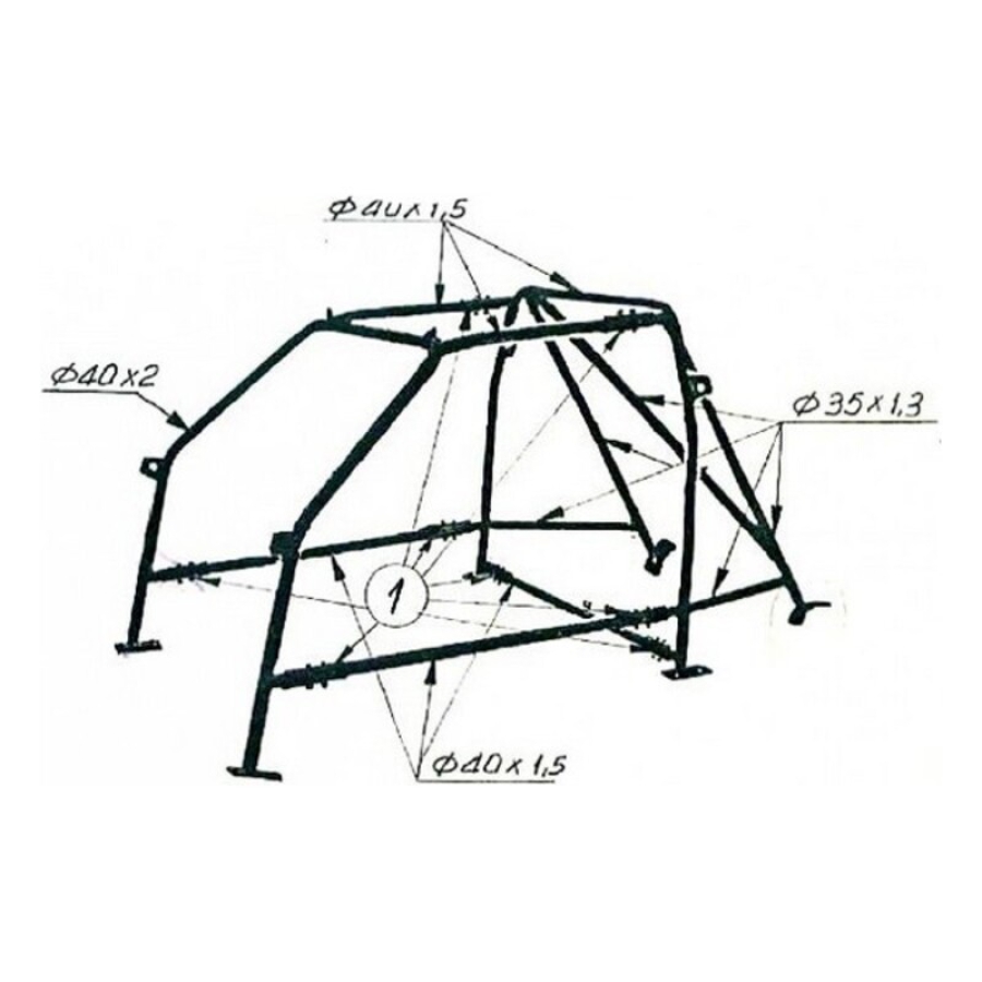 Roll Cage OMP AB/106/126 image