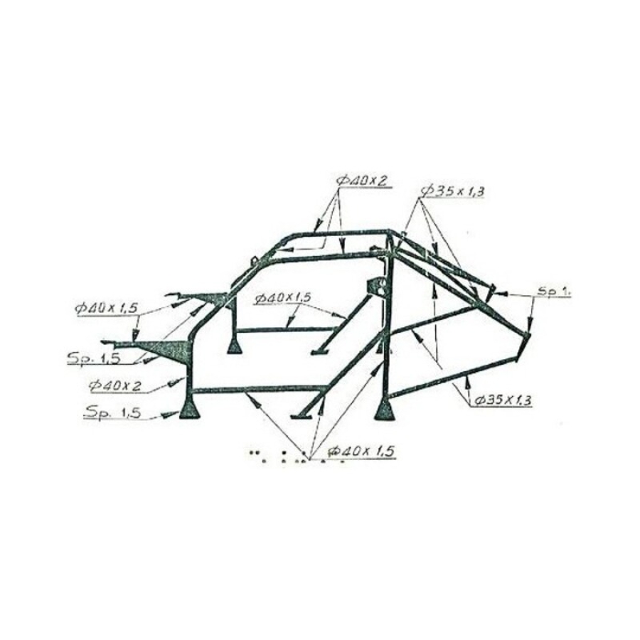 Roll Cage OMP AB/106/86B image