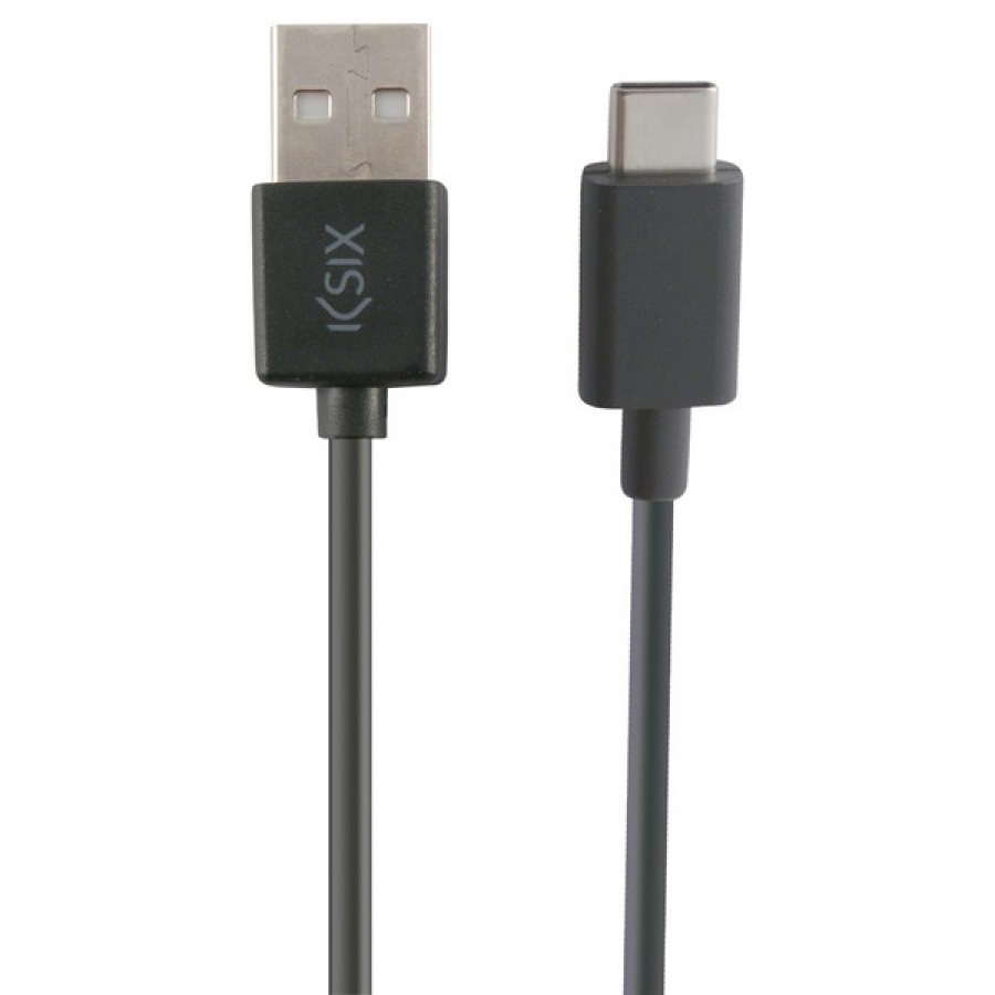 USB-C-kabel til USB KSIX 3 m Sort image