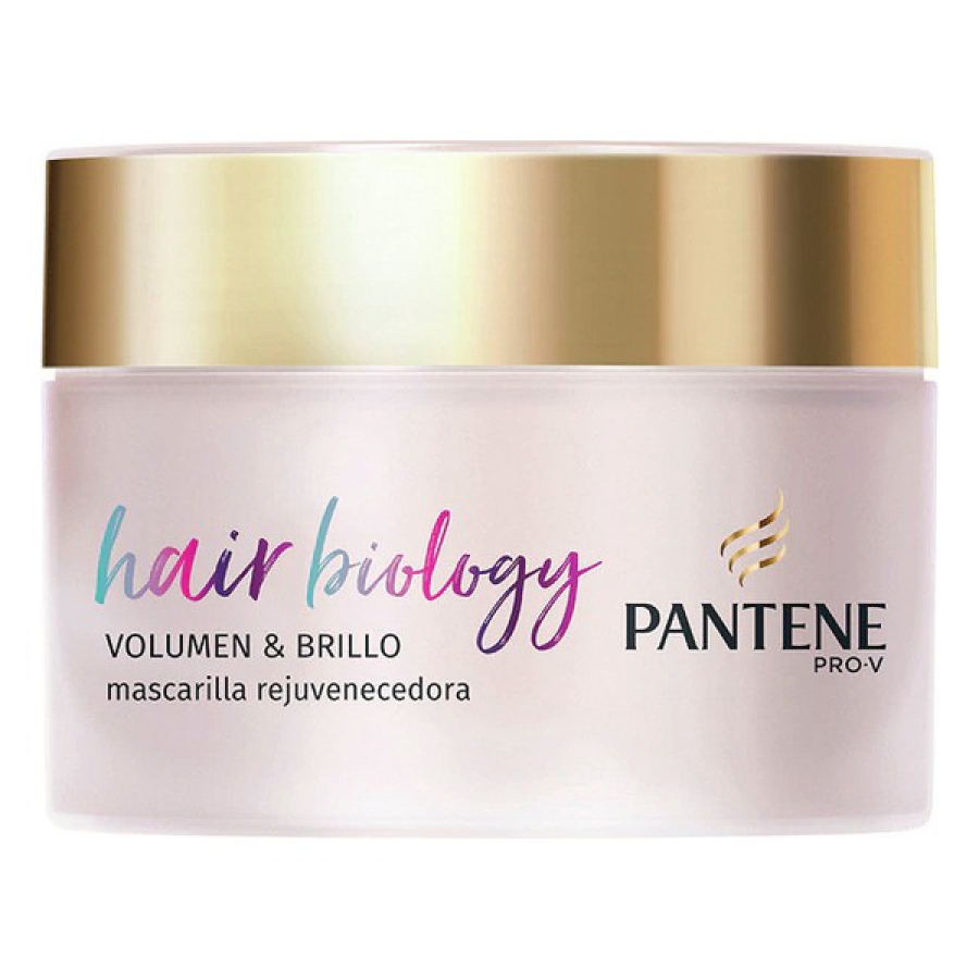 Hårmaske Hair Biology Volumen & Brillo Pantene (160 ml) image