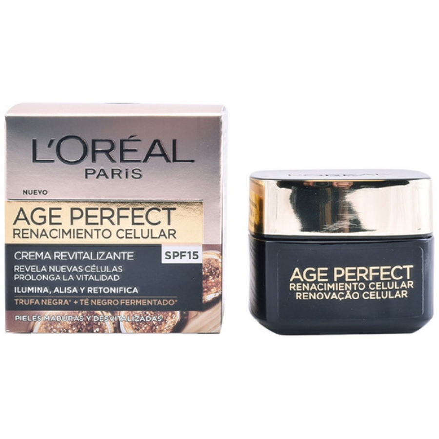 Fugtgivende dagcreme Age Perfect L'Oreal Make Up Spf 15 (50 ml) image