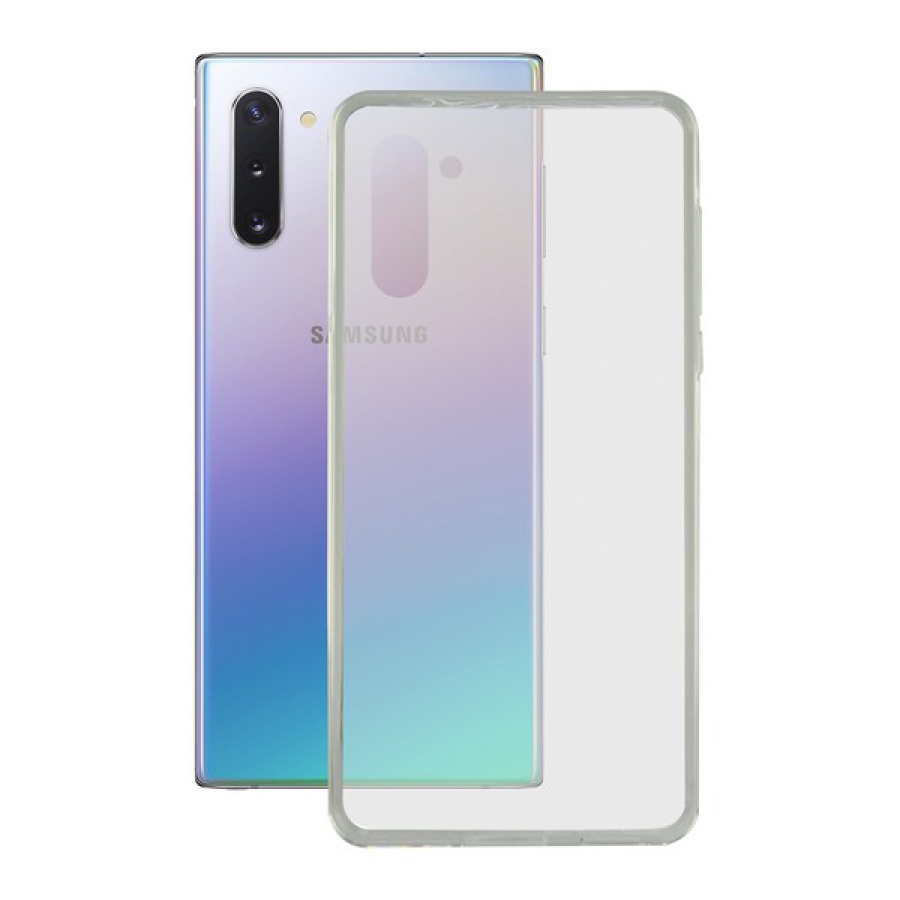 Cover til mobiltelefon med kant af TPU Samsung Galaxy A81 KSIX Flex Gennemsigtig image