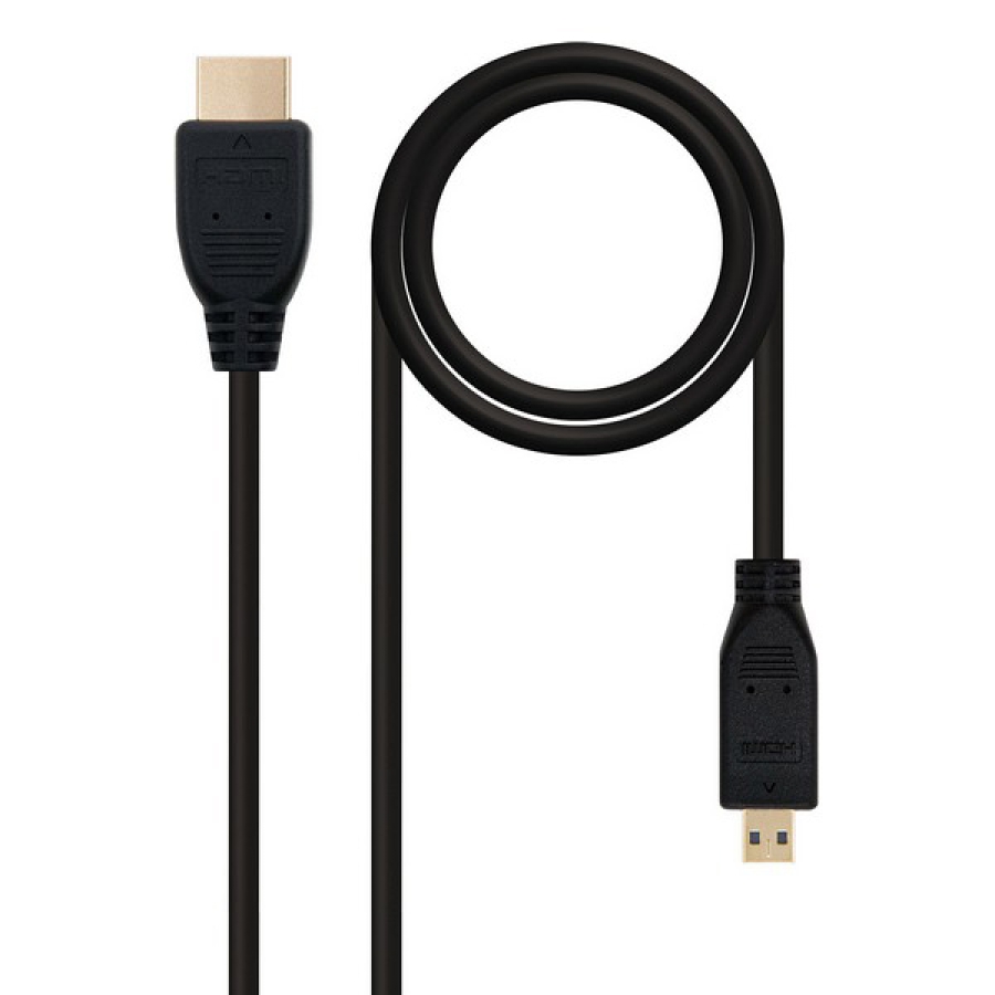 Mikro HDMI-kabel NANOCABLE 10.15.3502 1,8 m Sort image