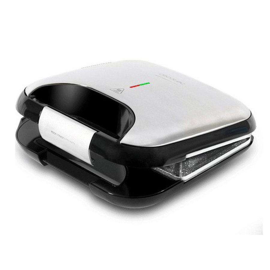 Sandwich Maker Cecotec Rock'nToast Fifty-Fifty 750W Rustfrit stål 750 W image