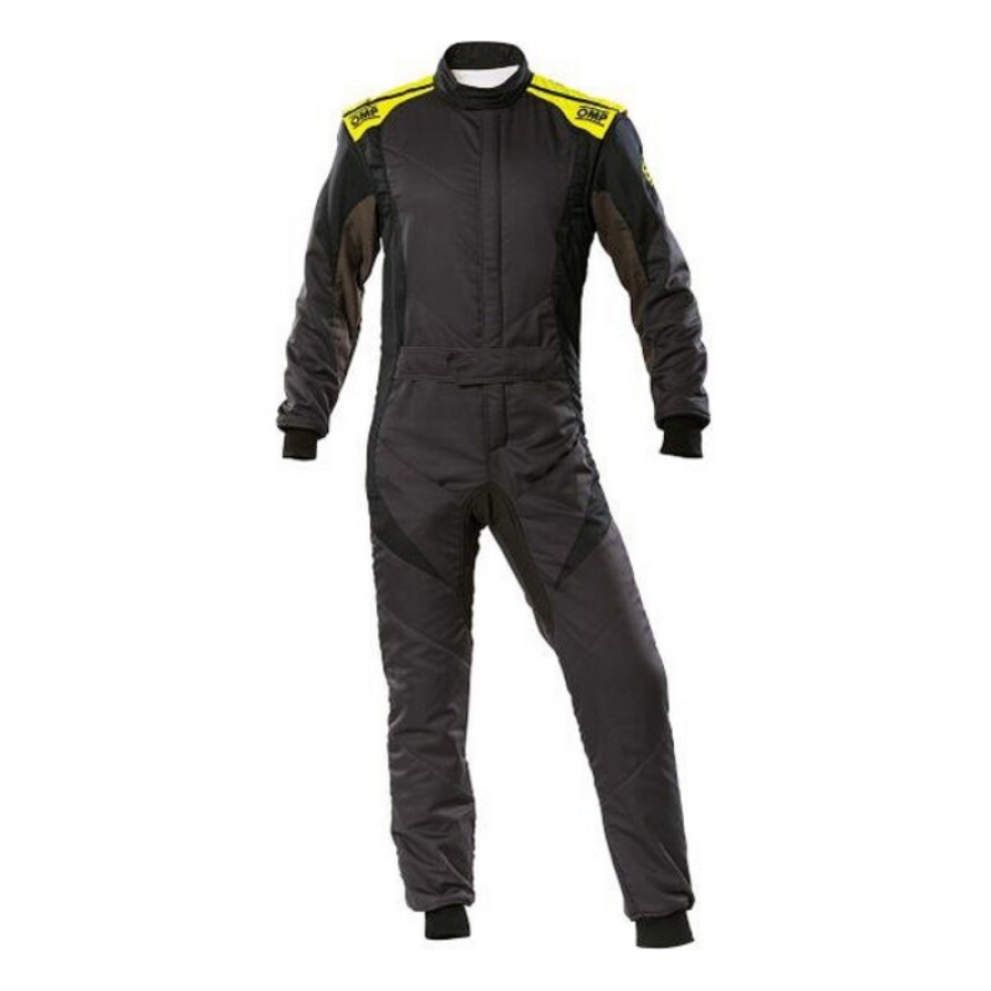 Racer jumpsuit OMP First Evo Antracit Gul (Størrelse 58) image