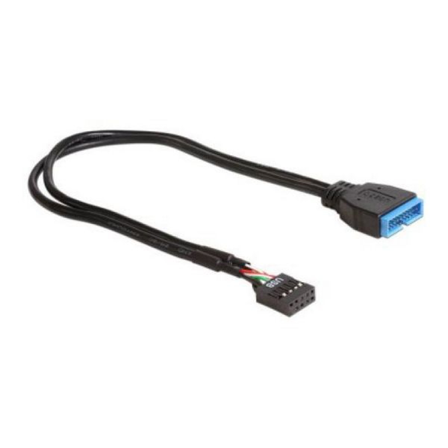 USB-kabel DELOCK 83281 30 cm Sort image