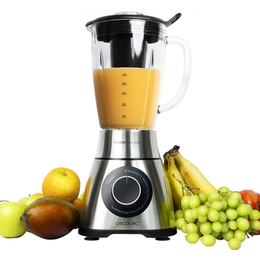 Kop-blender Cecotec Power Black Titanium 1300 PerfectMix 1,8 L 1300W Rustfrit stål image