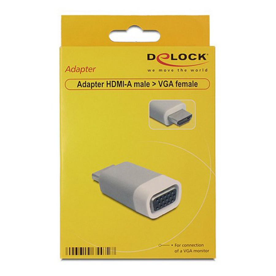 HDMI til VGA DELOCK 65472 Hvid image