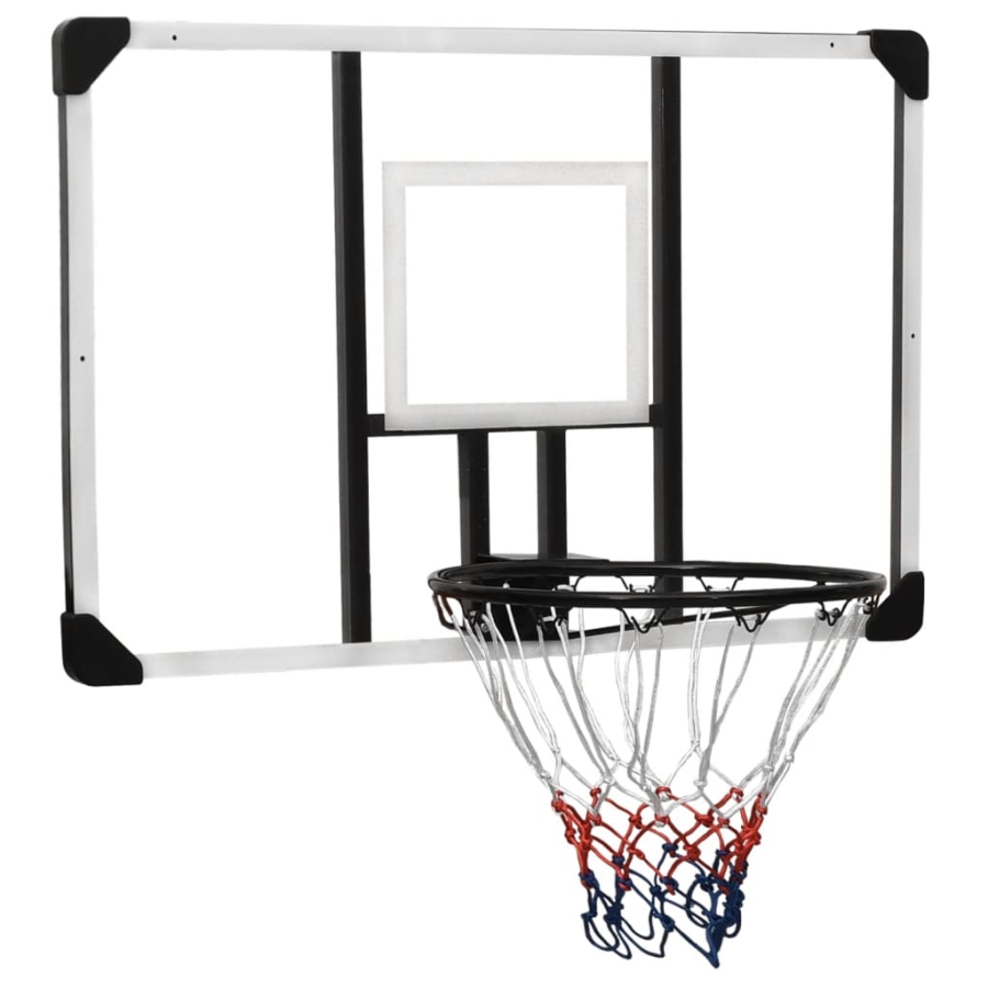 Basketballkurv Med Plade 106X69X3 Cm Polycarbonat Transparent image