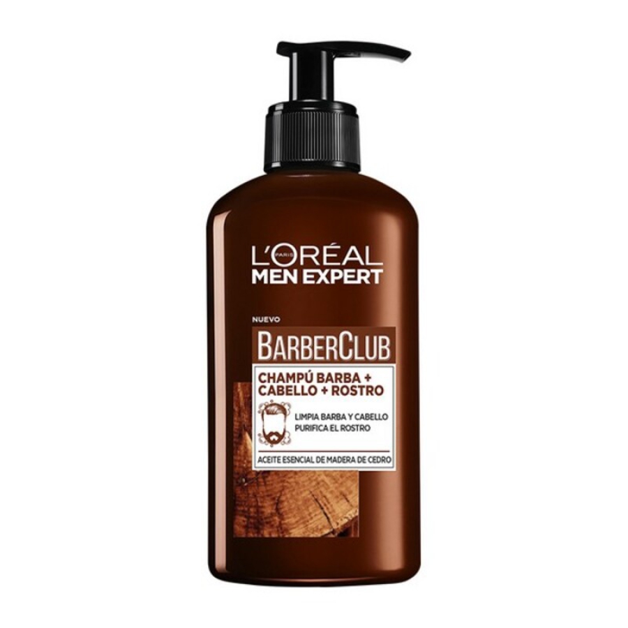 Shampoo til Skæg Men Expert Barber Club L`Oreal Make Up (200 ml) image
