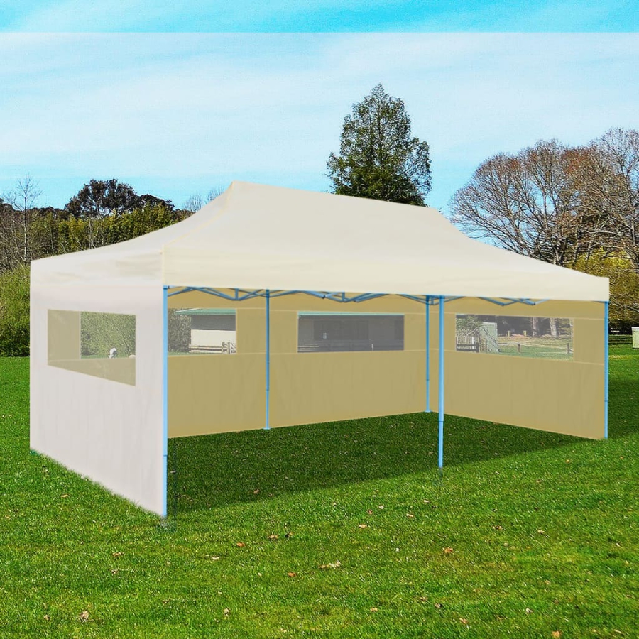 Foldbart Pop Up-Festtelt 3 X 6 M Cremefarvet image