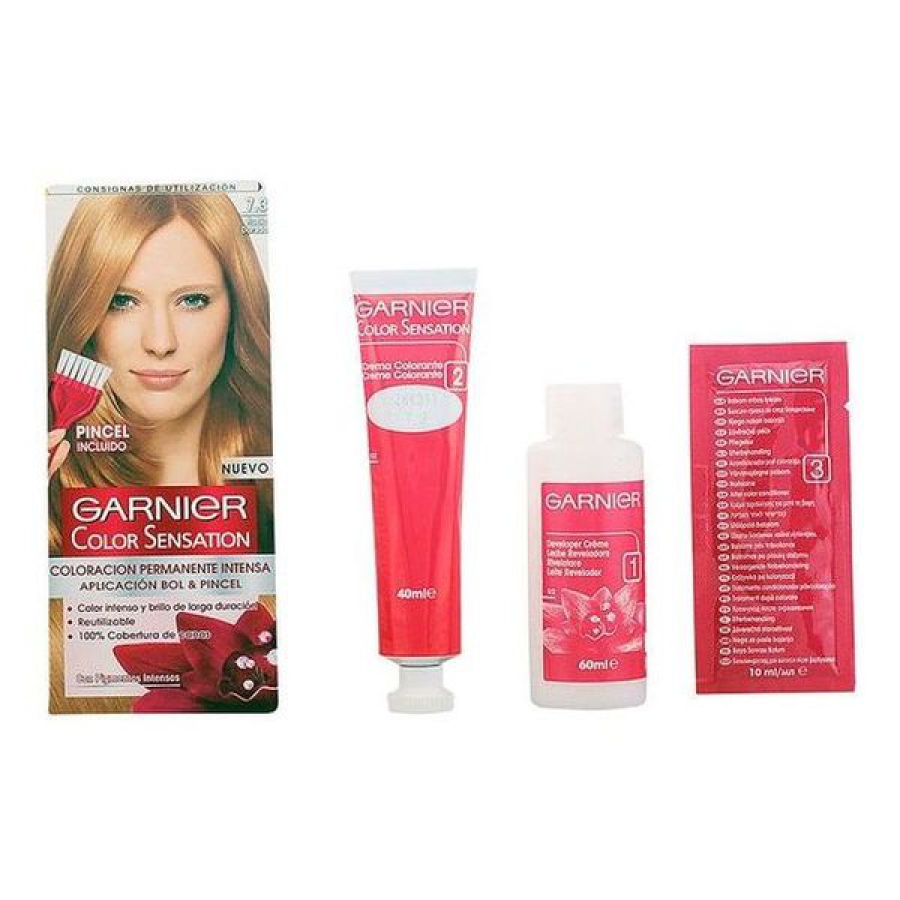 Permanent Farve Color Sensation Garnier Gylden blond image