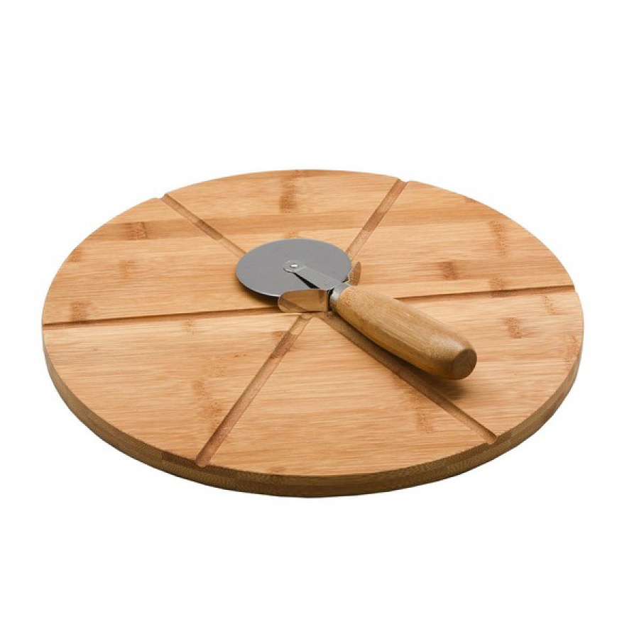 Skærebræt Pizza-cutter Bambus (32 x 1,5 x 32 cm)     image