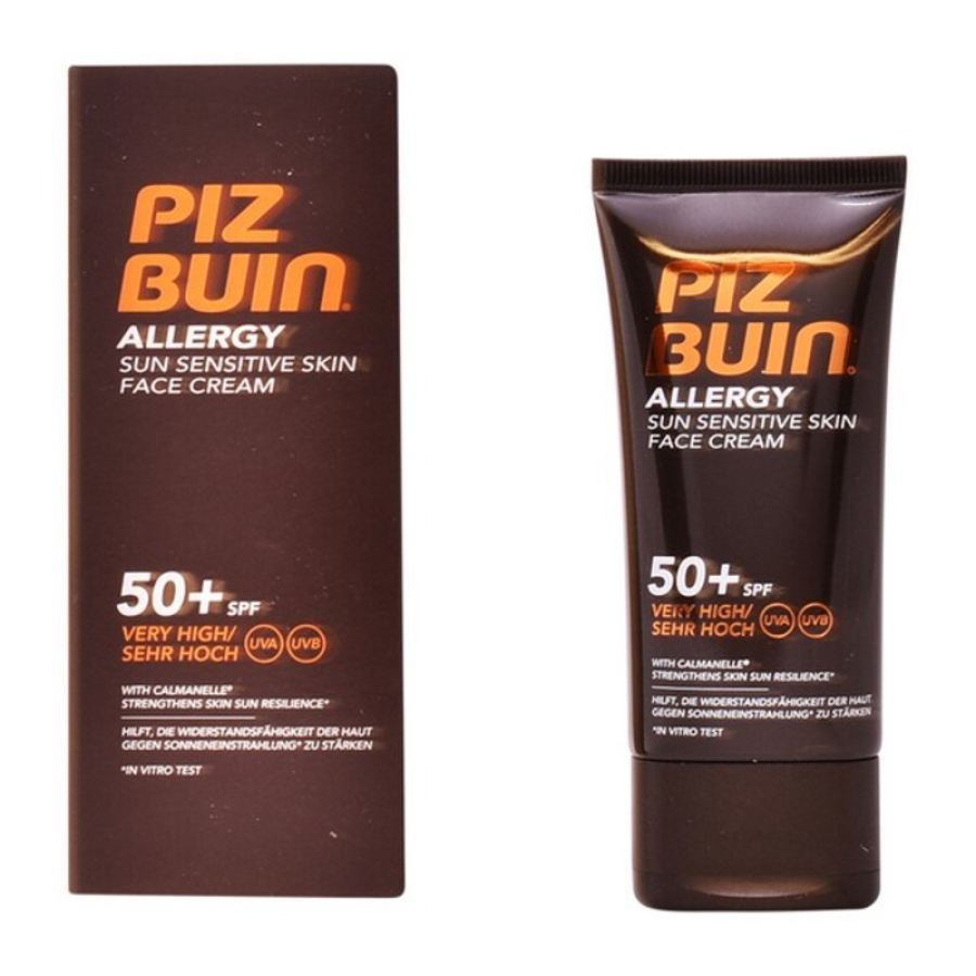 Solcreme til ansigtet Allergy Piz Buin Spf 50 (50 ml) (Unisex) (50 ml) image