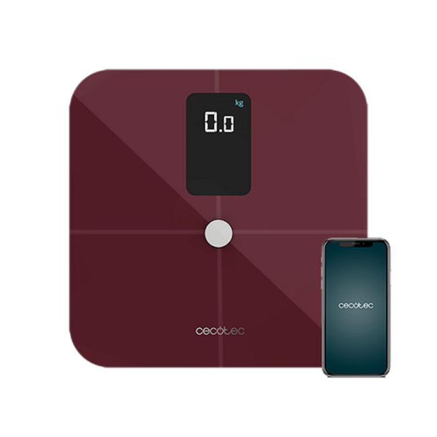 Digital badevægt Cecotec Surface Precision 10400 Smart Healthy Vision Rødbrun image