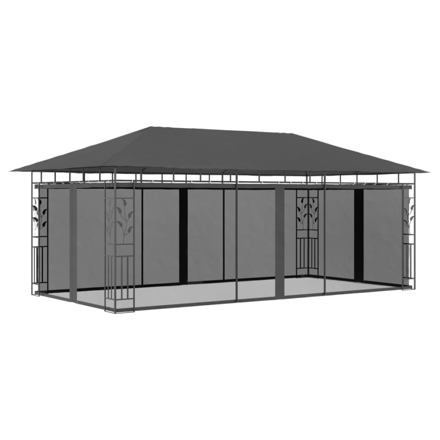 Pavillon Med Myggenet 6X3X;2;73 M Antracitgrå  image