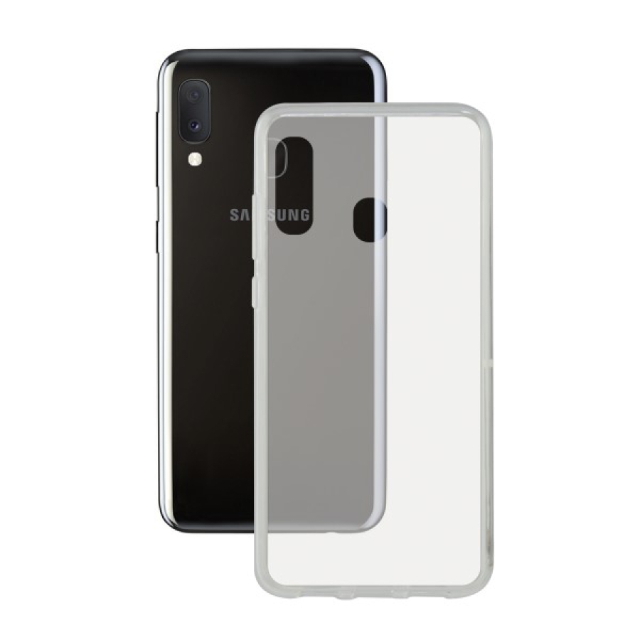 Cover til mobiltelefon med kant af TPU Samsung Galaxy A20s KSIX Flex image