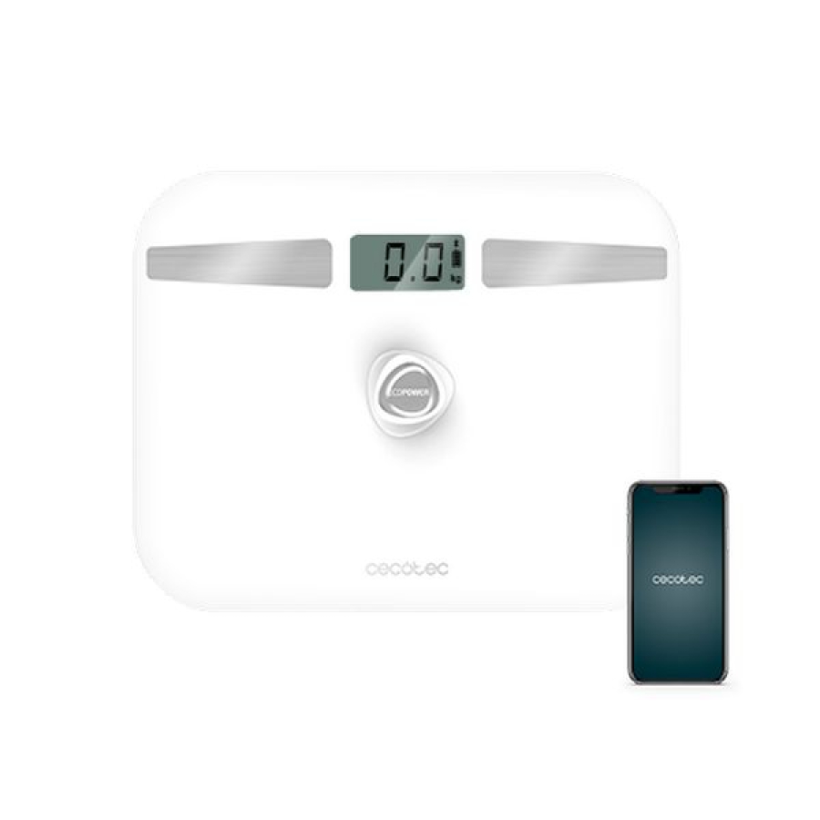 Digital badevægt Cecotec EcoPower 10200 Smart LCD Bluetooth 180 kg Hvid image