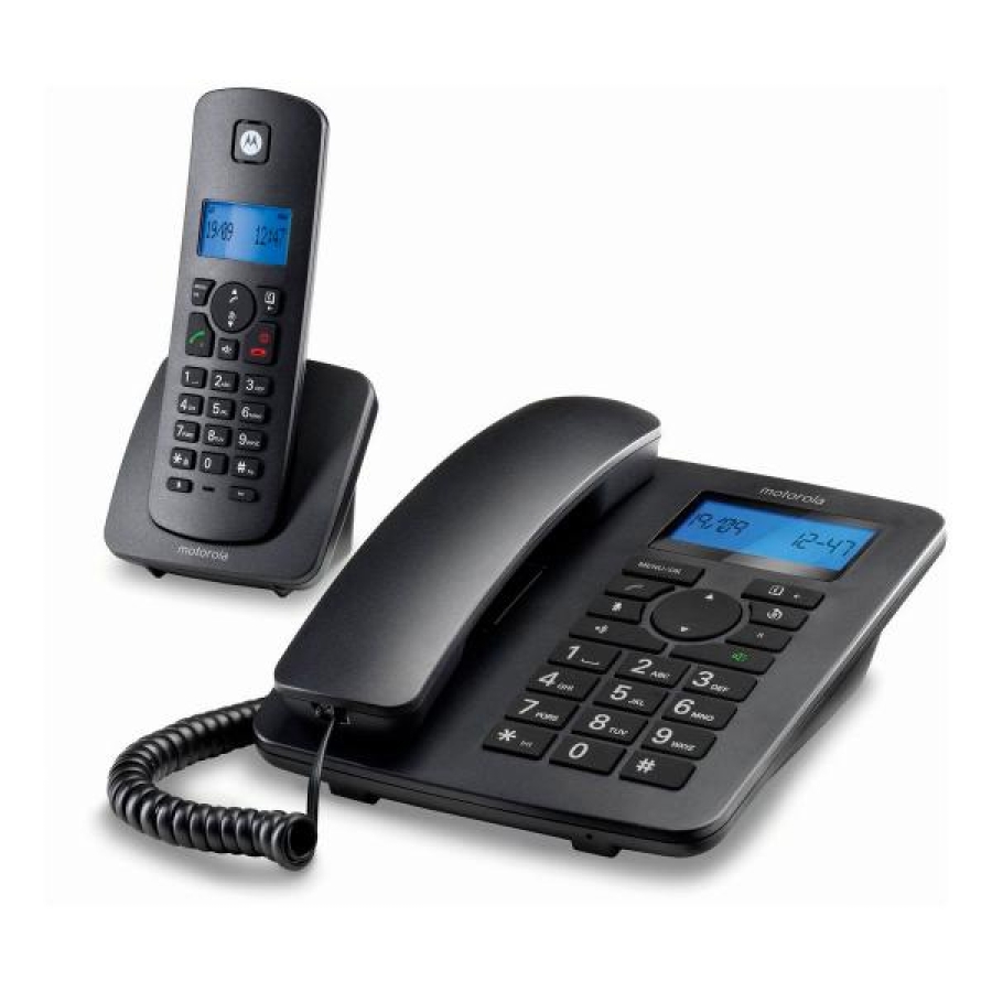 Fastnettelefon Motorola C4201 Combo DECT (2 pcs) Sort image