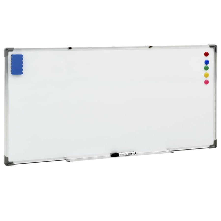 Magnetisk Whiteboard 110X60 Cm Stål Hvid  image