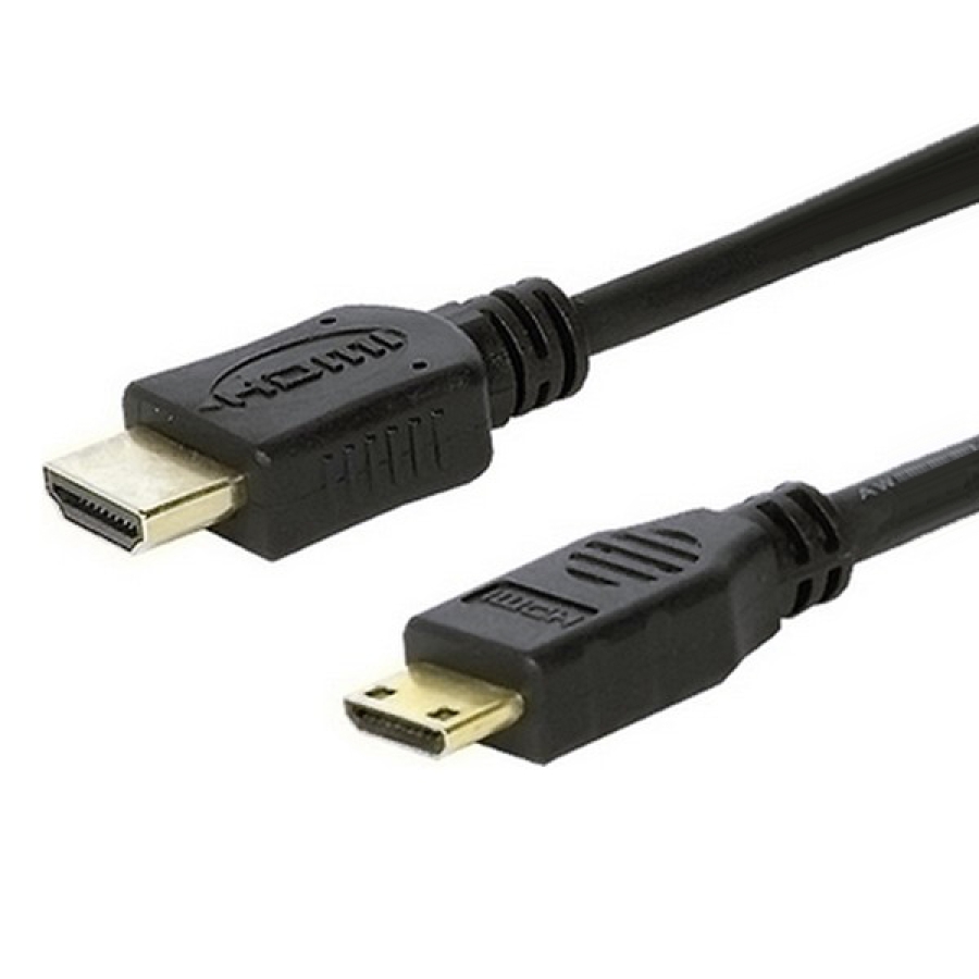 HDMI til mini HDMI kabel NANOCABLE 10.15.0902 1,8 m Sort image