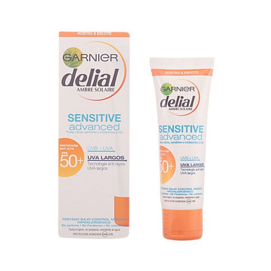 Solcreme til ansigtet Sensitive Delial SPF 50+ (50 ml) (Unisex) (50 ml) image