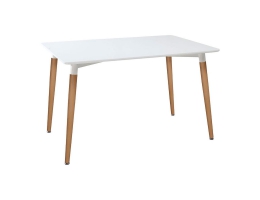 Spisebord Atmosphera Roka birketræ Hvid (150 x 80 x 74 cm)