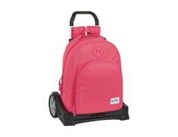 Skolerygsæk med Hjul Evolution BlackFit8 Pink