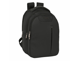 Rygsæk til bærbar computer og tablet med USB output Safta Business Sort (31 x 45 x 23 cm)