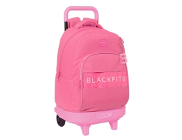 Skolerygsæk med Hjul BlackFit8 Glow up Pink (33 x 45 x 22 cm)