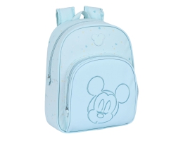 Skoletaske Mickey Mouse Clubhouse Baby Lyseblå (28 x 34 x 10 cm)