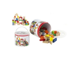 Dåse med Byggeblokke Color Baby Woomax (50 pcs)