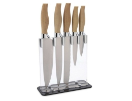 Sæt med køkkenknive og holder Quid Baobab (5 pcs)