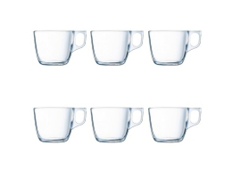 Dele kaffekopsæt Luminarc Nuevo Gennemsigtig Glas 220 ml 6 Dele (6 pcs)