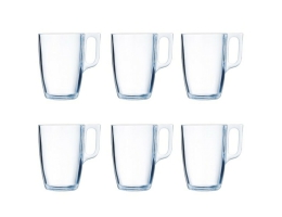 Set med kopper Luminarc Nuevo (6 pcs) Gennemsigtig Glas 400 ml (6 Dele)